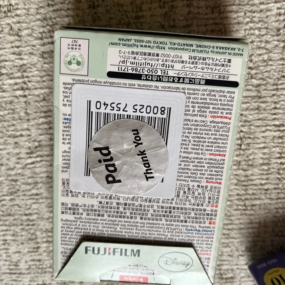 Fujifilm instax Polaroid camera